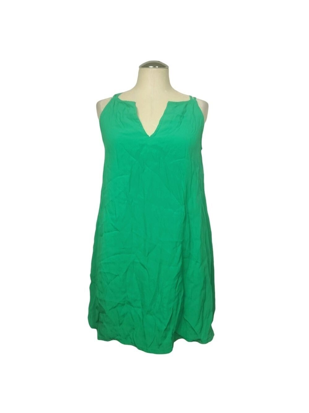 BB Dakota V Neck Green Sleeveless Tunic XS